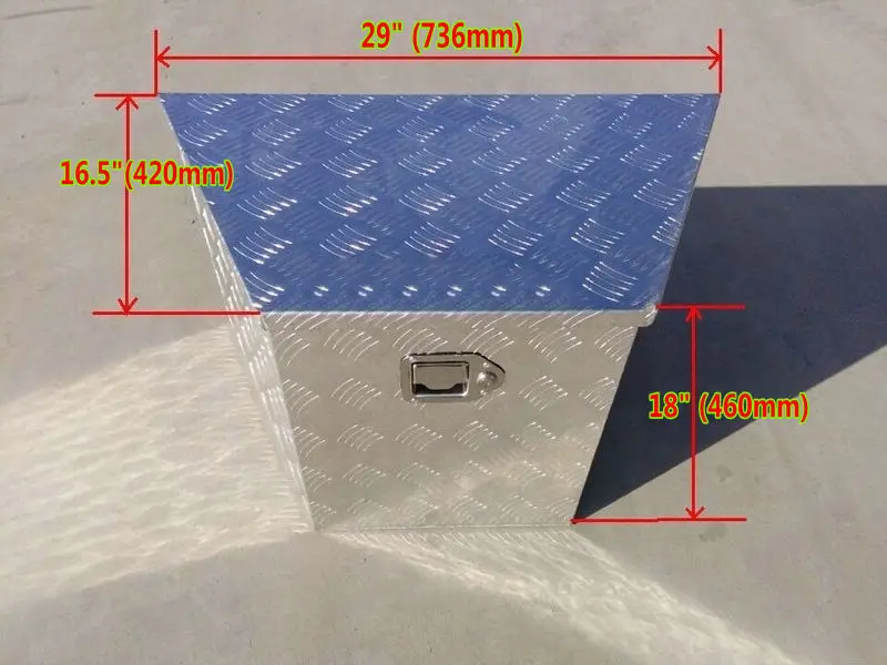 1,2 мм 1,5 мм алюминиевая контрольная пластина пикапа под плоскую кровать Кемпер ящик для инструментов прицеп ATV RV днище для хранения+ T-Lock 5" 36" - Цвет: 736mmx420mmx460mm