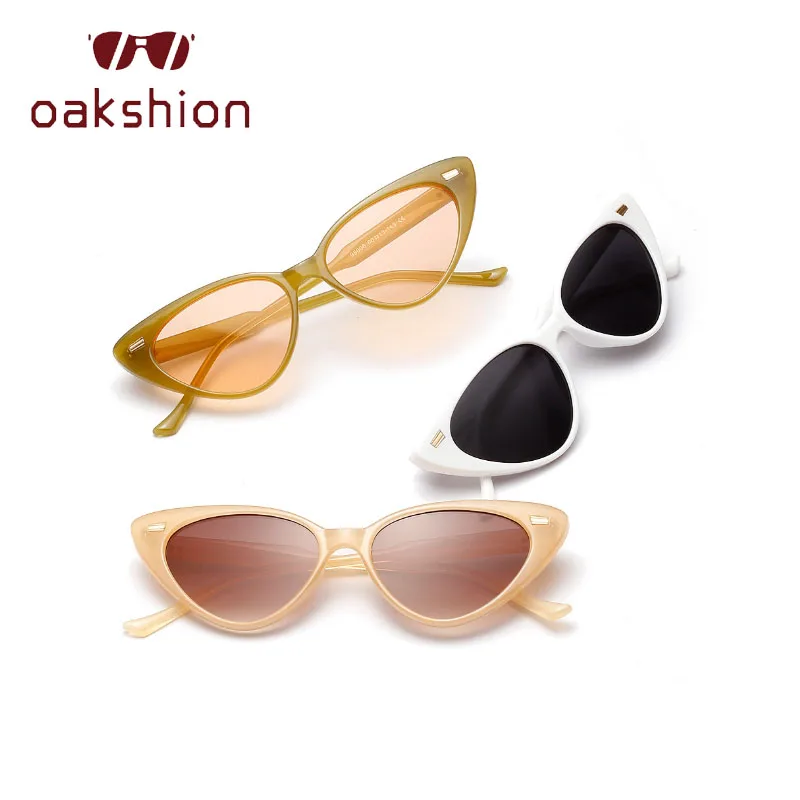 Fashion Cute Sexy Ladies Cat Eye Sunglasses Women Vintage Brand Rivet Small Sun Glasses Female Oculos de sol UV400