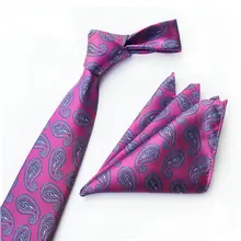 Британский мужской цветочный клетчатый жаккардовый галстук с узором пейсли на шею, Официальный галстук для жениха, свадебный подарок, галстук, платок, карманный квадратный набор
