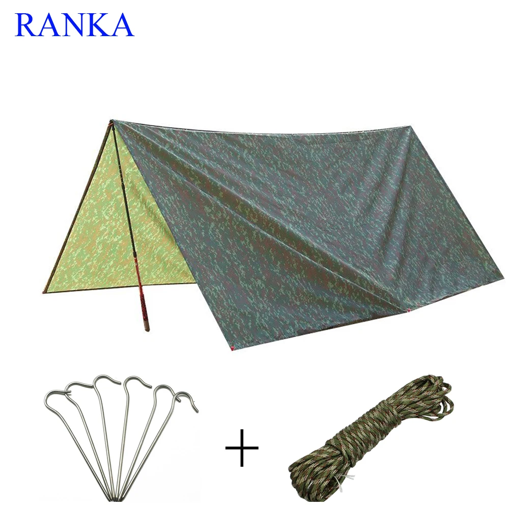 

Sun Shelter Tent beach tent Waterproof Awning Hiking Portable Canopy Outdoor camouflage net Camping mat 3*3m Big Size Tarp Tent
