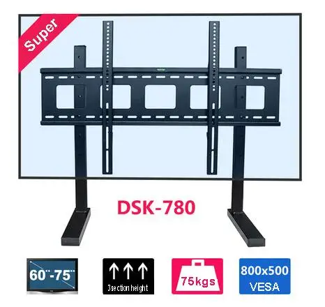 جديد أريفال التلفزيون الوقوف جبل ليناسب 60-75 بوصة led lcd vesa ماكس تصل إلى 800x500 ملليمتر ماكس تحميل 75 كجم جديد أريفال التلفزيون الوقوف جبل ليناسب 60-75 بوصة led lcd vesa ماكس تصل إلى 800x500 ملليمتر ماكس تحميل 75 كجم
