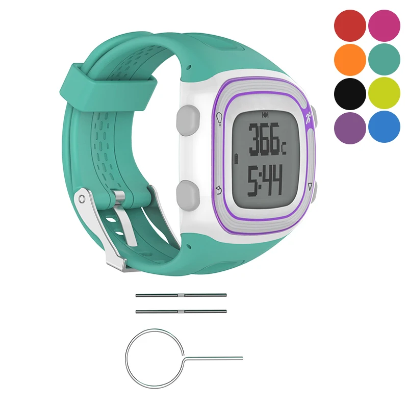 Essidi Sweatproof резиновые часы ремешок Шпильки Набор инструментов для Garmin Forerunner 10 15 Quick