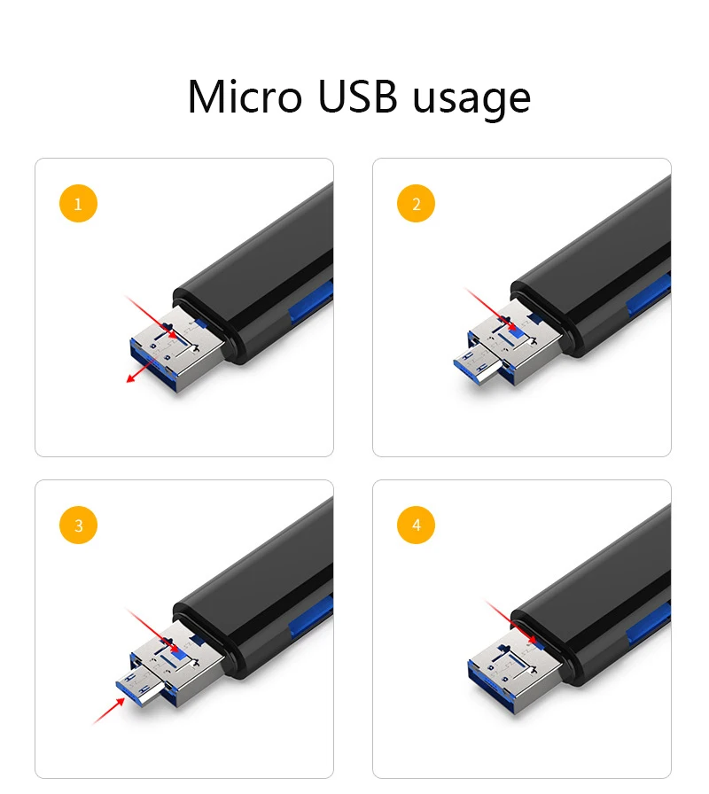 Все в одном считыватель карт памяти для Android OTG Micro usb type C USB C TF кардридер адаптер для Android ПК ноутбук