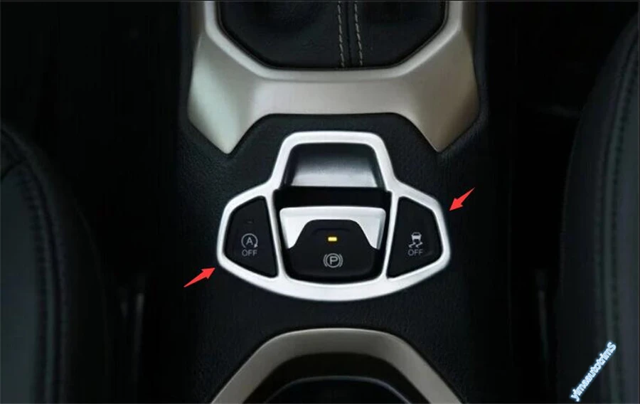 Lapetus Electronic Handbrake Hand Brake Parking Cover Trim Fit For Jeep Renegade 2015 2016 2017 2018 / ABS | Автомобили и