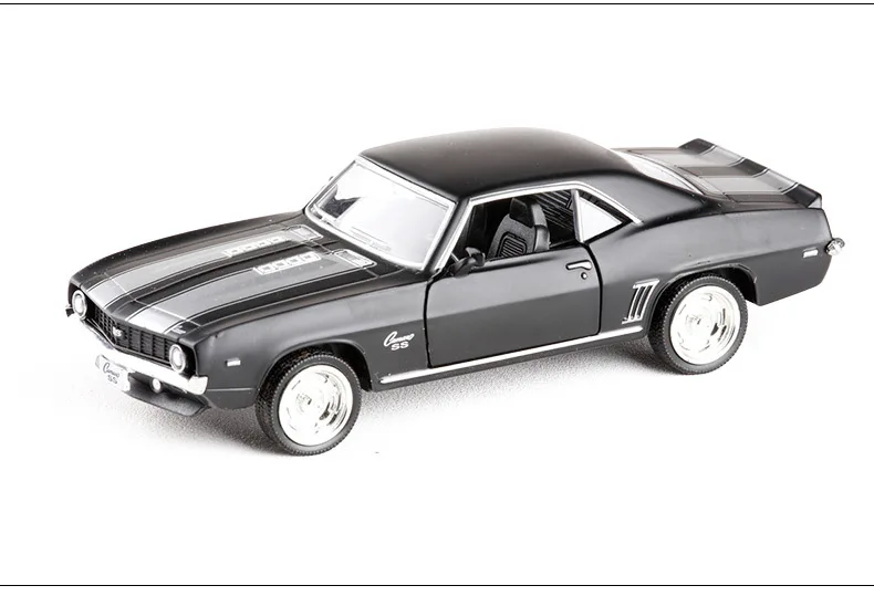 Высокая имитация RMZ City Metal 1/36 Chevrolet Camaro SS(1969) литая под давлением Модель автомобиля игрушки с вытягивающимся назад автомобилем подарки для детей