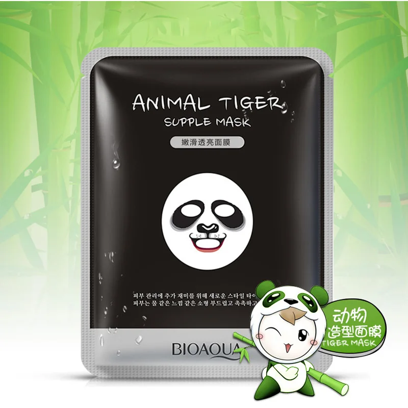 5Pcs/Lot Panda Animal Series Face Mask Moisturizing Nourishing Soothes