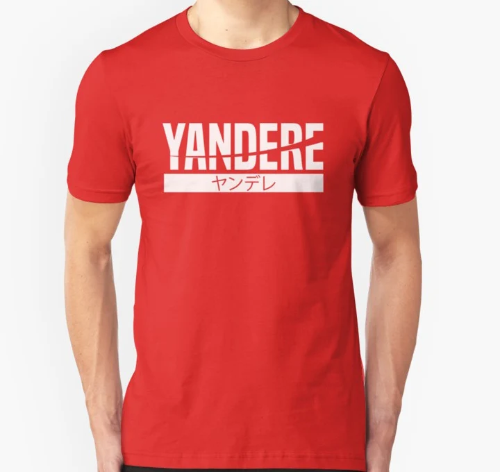 

Men Short sleeve tshirt Yandere Unisex T Shirt Women t-shirt