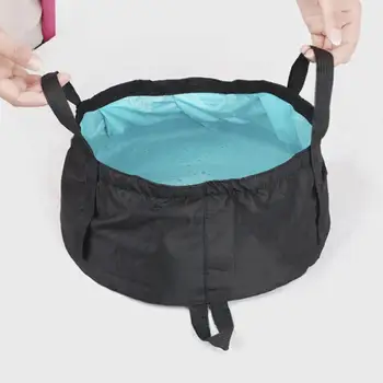 

Outdoor Camping Hiking Folding Wash Basin Bucket Travel Bag Portable To Accommodate Water Containers (Yellow, 12L)