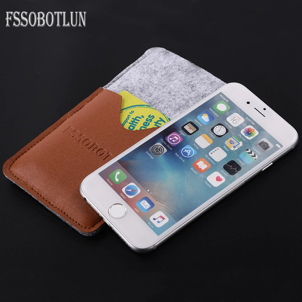

FSSOBOTLUN,6 Styles For Huawei Honor P20 Lite 5.84" nova 3e Pouch Bag Sleeve Handmade Wool Felt Cover Sleeve