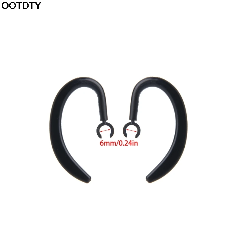 1 Pair Rubber Rotary Retractable Earhook Earloop For Bluetooth Earphone