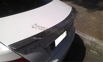 2007 2014 W204 задний багажник загрузки спойлер крыло для Mercedes Benz углеродного волокна