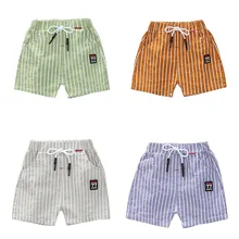 Summer Baby Boys Stripe Print Short Pants Trousers Casual Kids Cotton Shorts Children Clothing