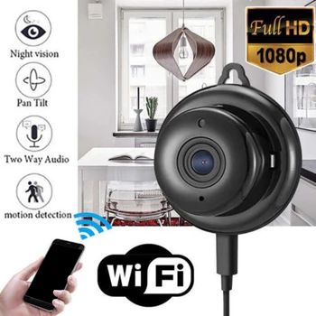 

Mini Camera Home Security Wireless Full HD 1080P Smart Monitor with Night Vision Cameras Detecting SD Card Slot Audio