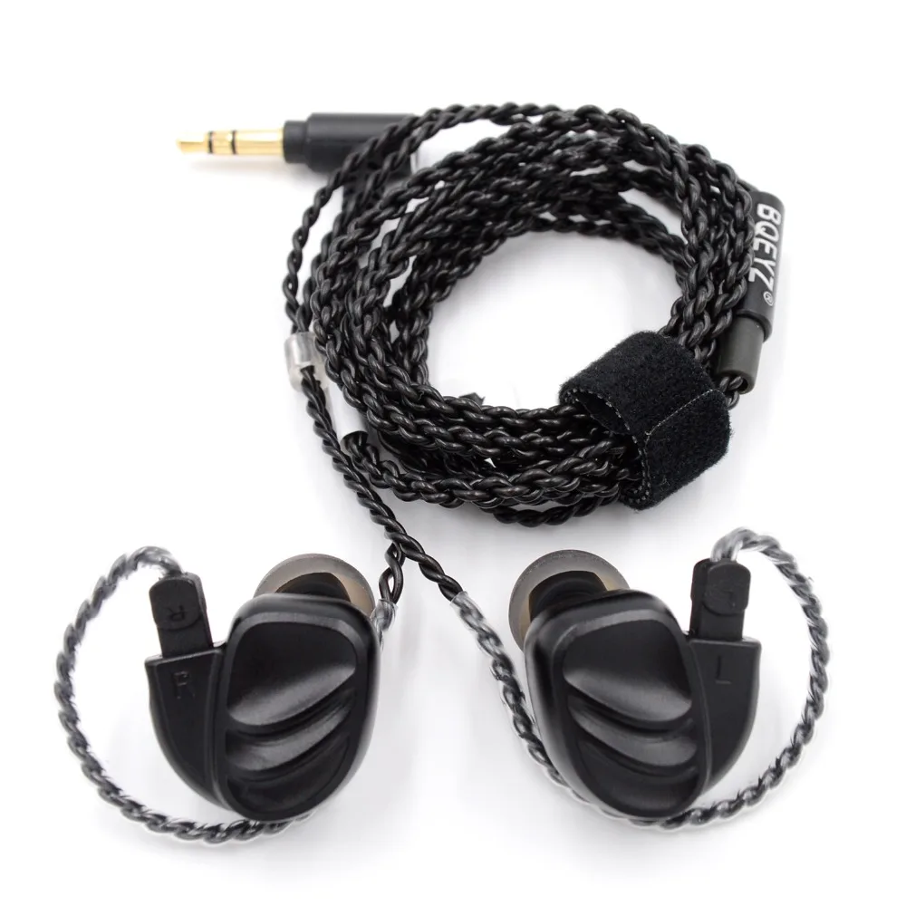 BQEYZ KC2 2DD+2BA HIFI Bass Headset Sport In-ear Earphone Dynamic Driver Noise Cancelling Headset Replacement Cable T2\\ZST\\AS10