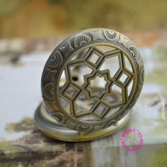 

Wholesale Price Good Quality Man Vintage Old Bronze Two Square Antique Grandpa Men'S Mechanical Pocket Watch Hour