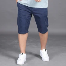 Новые шорты мужские летние хлопковые повседневные шорты эластичные морские бордшорты для серфинга однотонная короткая мужская модная одежда плюс размер 6XL 7XL 8XL