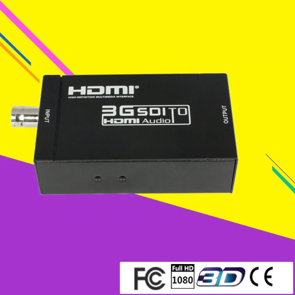 Портативный мини 3g HDMI к SDI конвертер скалер адаптер 1080P с коаксиальным аудио выходом для домашнего кинотеатра