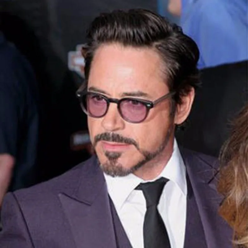 Модные маленькие круглые солнцезащитные очки Johnny Depp овальные прозрачные