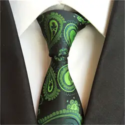 ГКНТ Фирменная Новинка Зеленый Gravata 8 см тонкий шелк, Цветочный принт Свадьба шеи галстук Corbatas Для мужчин s Галстуки для Для мужчин галстук