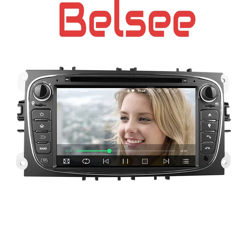 Автомобильный мультимедийный dvd-плеер Belsee, Восьмиядерный, 4 Гб, Android 8,0, радио, автомобильное головное устройство, gps Nav для Ford Mondeo Focus S-Max C-Max Galaxy