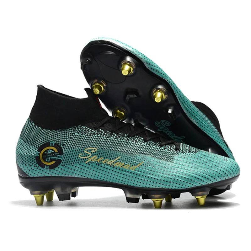 SG fútbol AC acero Spikes fútbol Superfly VI 360 Elite CR7 BOTAS los hombres Zapatos De Futbol Hombre Chuteira futebol