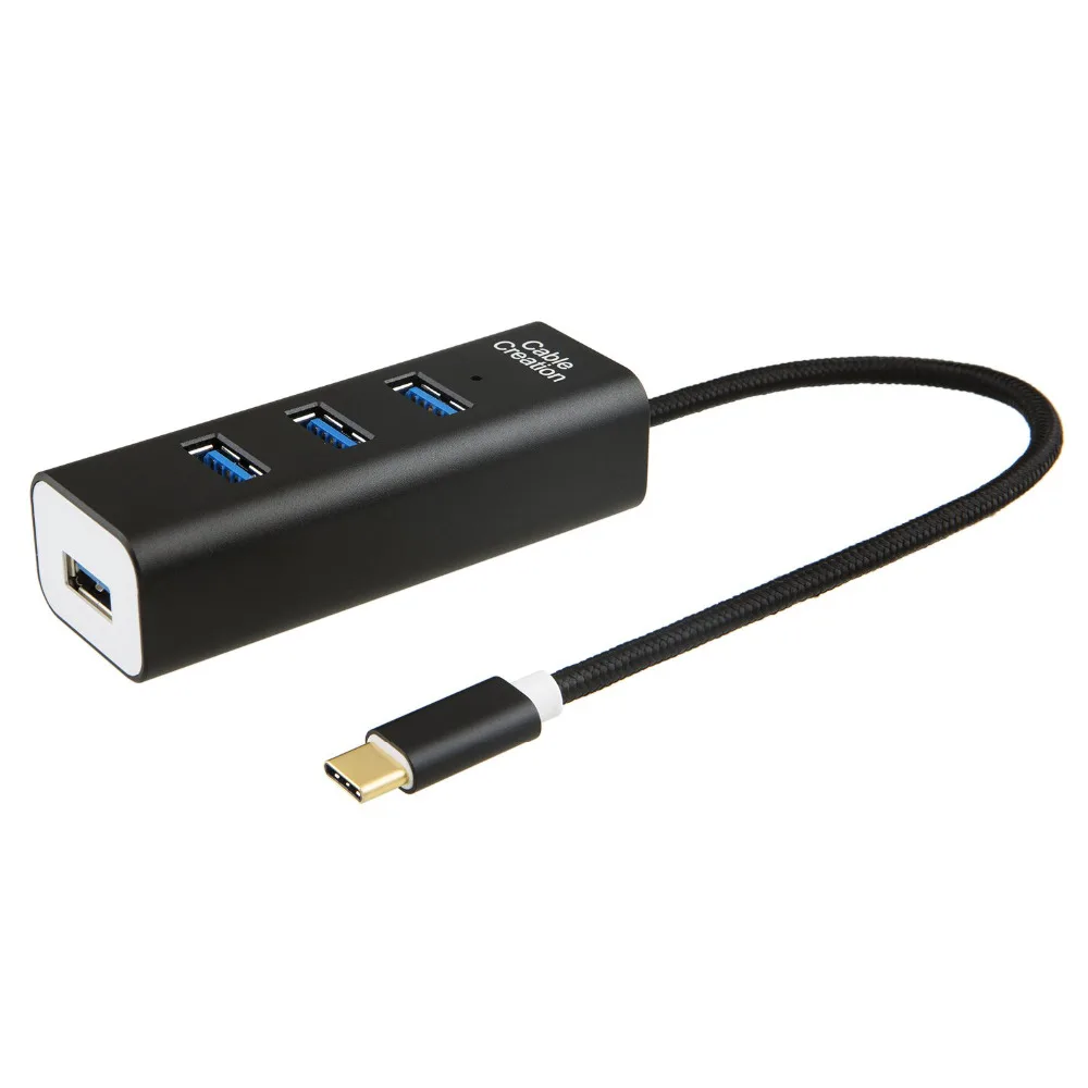 USB концентратор с разъемом Type C адаптер 3 0 для 4 портов совместимый Chromebook Pixel Samsung