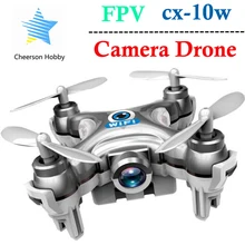 Drone with Camera Cheerson CX-10W Mini 6-Axis Gyro RC Quadcopter Headless Mode Remote Control FPV Flying Camera wifi Toy Copter