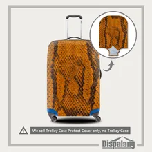 Эластичный стрейч с животным принтом защитный чехол для багажа для 18-30 дюймов чемодан на колесиках Змеиный узор дорожные аксессуары