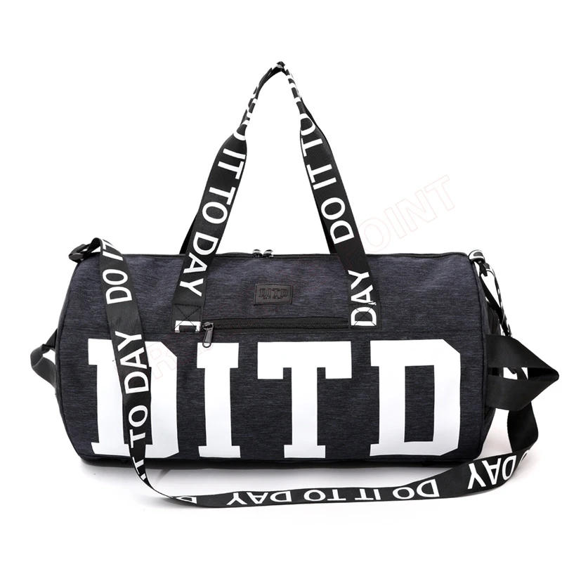 Pink/gray/black Women Men Gym Bag Fitness Shoulder Gird Strip Travel Bag Outdoor Yoga Bag With Shoes Storage Sac De Sport