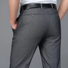 Новое поступление мужской одежды для папы брюки в западном стиле зауженные мужские брюки мужские костюмные брюки свободные брюки