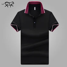 Мужская рубашка поло, Стильная летняя модная мужская рубашка поло с отворотом, хлопковая приталенная рубашка поло, топ, Повседневная рубашка, мужская рубашка размера плюс M-5XL