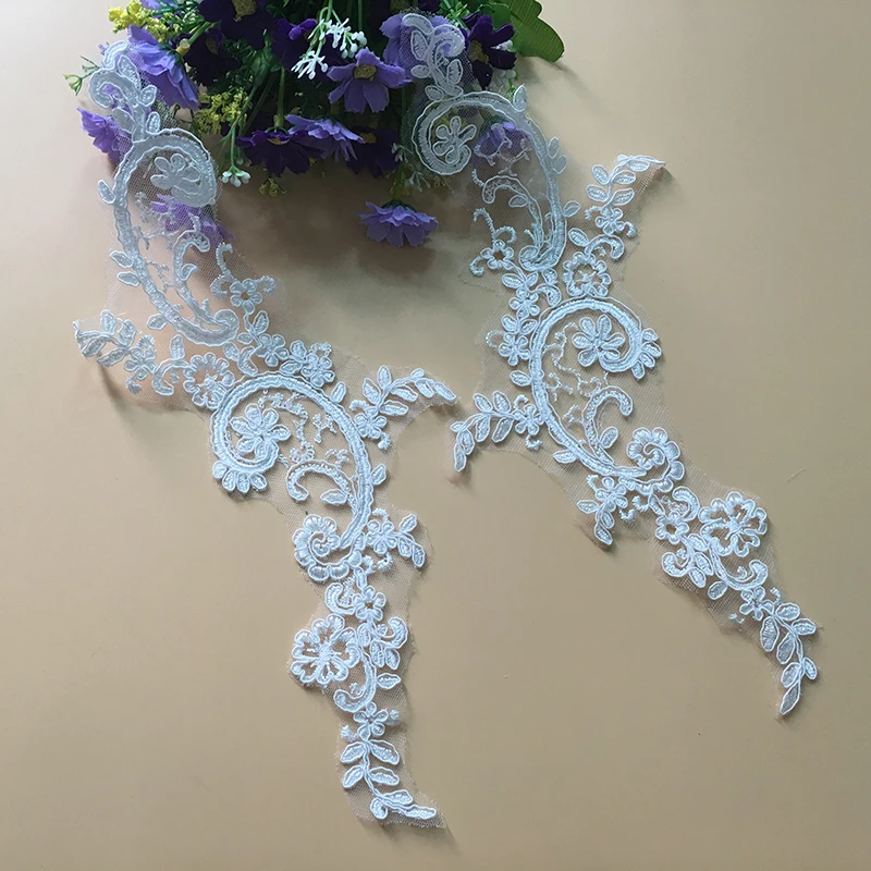 

Free Shipping 10Pieces Vintage DIY Sewing Craft Wedding Flower Pattern Embroidered Lace Edge Trim Home Applique Accessory New