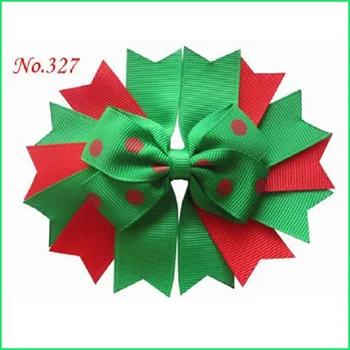 

50 pcs BLESSING Good Girl 4.5" Novel A-Swallowtail Hair Bows Clip 227 No.