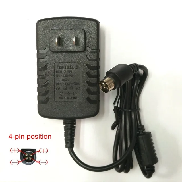 EU US AC DC Adapter 12V 2A 4 PIN for Hikvision Video Recorder 7804 7808H-SNH CWT KPC-024F DVR NVR Power Adaptor Charger 5