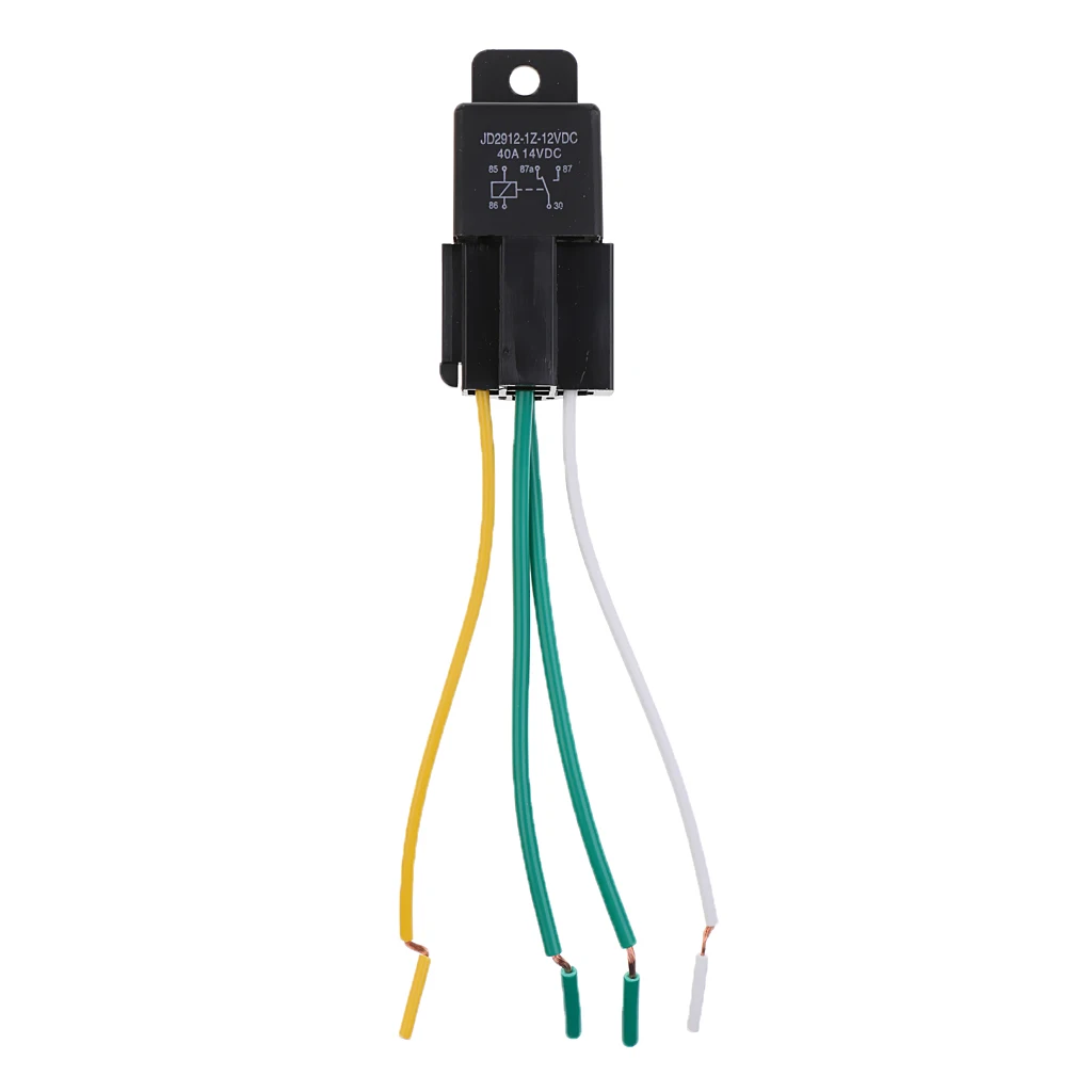 Car Automotive Truck 4 Pin 12V 40 Amp SPDT NC Relay And Harness Socket