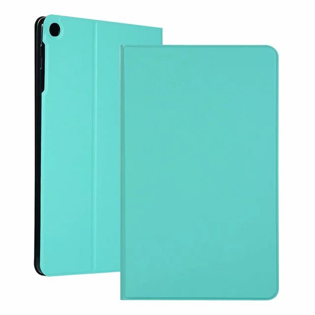 Премиум силиконовый чехол из искусственной кожи для samsung Galaxy Tab A 10,1 SM-T510 SM-T515() 10," чехол для планшета+ пленка+ ручка - Цвет: green