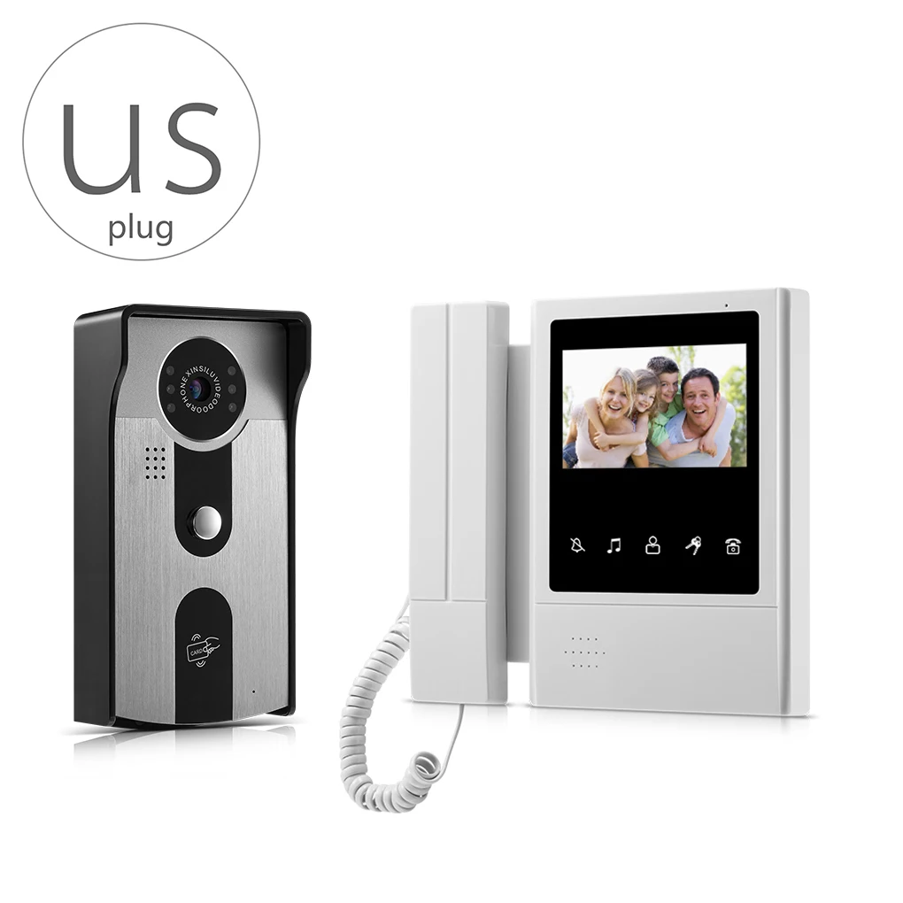 

V43E168-IDT 4.3 inch LCD Video Door Phone Video Intercom Doorbell Home Security Monitor IR Camera with Night Vision