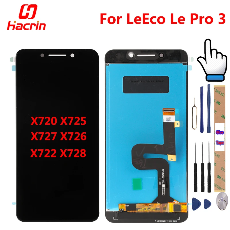 Продажа LeEco Le Pro 3 ЖК дисплей Дисплей кодирующий преобразователь сенсорного экрана в сборе запасные части для Letv X720 X725 X727 X726 X722 X728