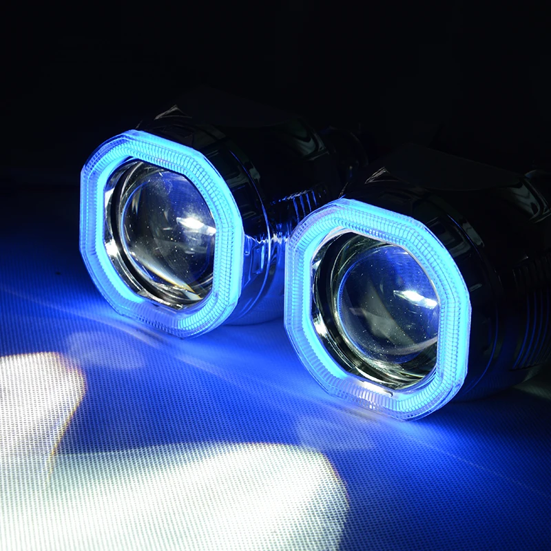 LHD 35W 2.8 Inch HQF HID Bi xenon Headlight Headlamp Projector Lens Auto Car Shrouds Glasses
