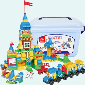 

Big Size DIY Building Blocks Construction Toys Assemble Blocks Bricks Accessories Parts Educational Toys for Children Gifts