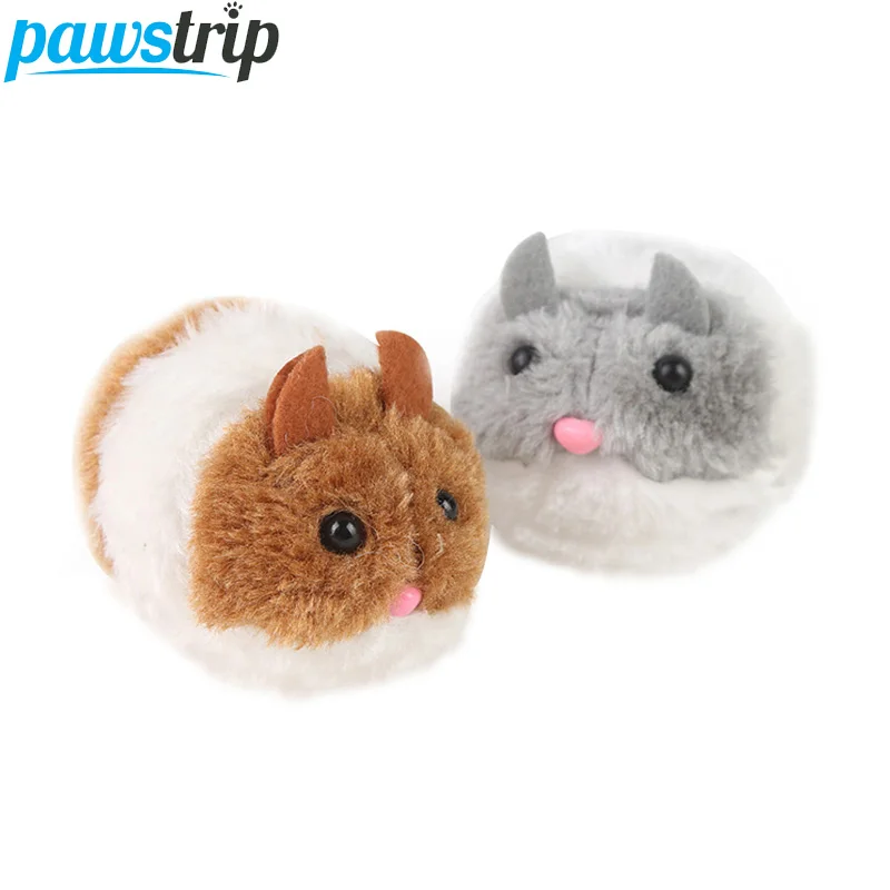 pawstrip 1pc Shaking Mouse Cat Toys Interactive Pull Ring Vibration Pet