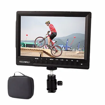 

Feelworld FW760 FW-760 4K HDMI Output 7'' Video Monitor IPS Full HD 1920x1200 HDMI 1080p Macro HDMI for BMPCC Dslr Camera