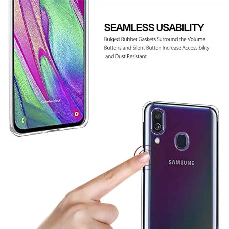 Для samsung Galaxy A40 силиконовый прозрачный футляр из ТПУ чехол для телефона для samsung A40 GalaxyA40 40 A405F A405F SM-A405F