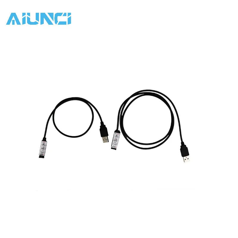 DC5V мини 3Key USB LED RGB контроллер 4Pin пульт дистанционного управления диммер для SMD