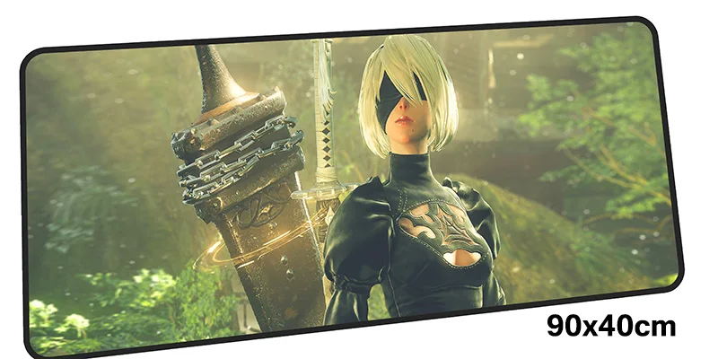 Nier automata коврик для мыши computador gamer mause коврик 900x400X2 мм Большой восхитительный Коврик Для Мыши Эргономичный гаджет офисный стол коврики