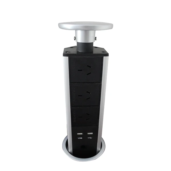 2019 220 В 16A Выдвижная электрическая розетка 3 разъема 2 USB кухонная настольная
