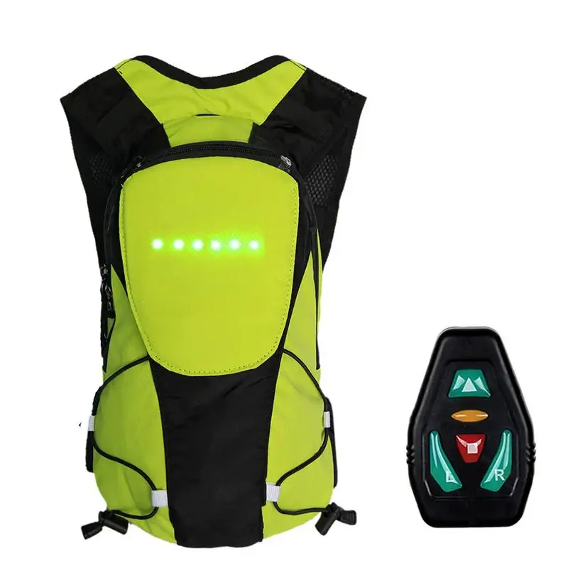 Top 2018 Brand New Wireless Remote Control Warning LED Light Turn Signal Light Backpack Safety Bicycle Warning Guiding Riding Bag 0