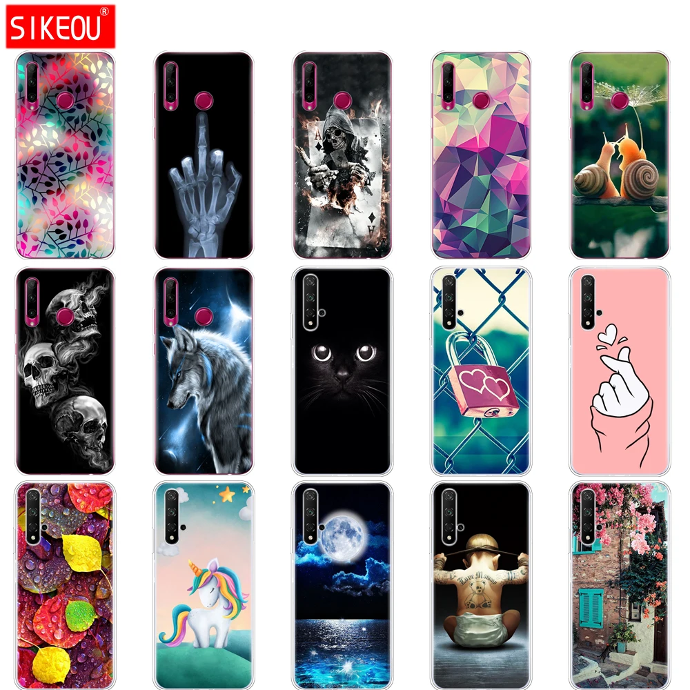 

case on Honor 20 Case Silicone Back Cover Phone Case For Huawei Honor 20 Pro Lite Honor20 YAL-L21 YAL-L41 Luxury Cartoon