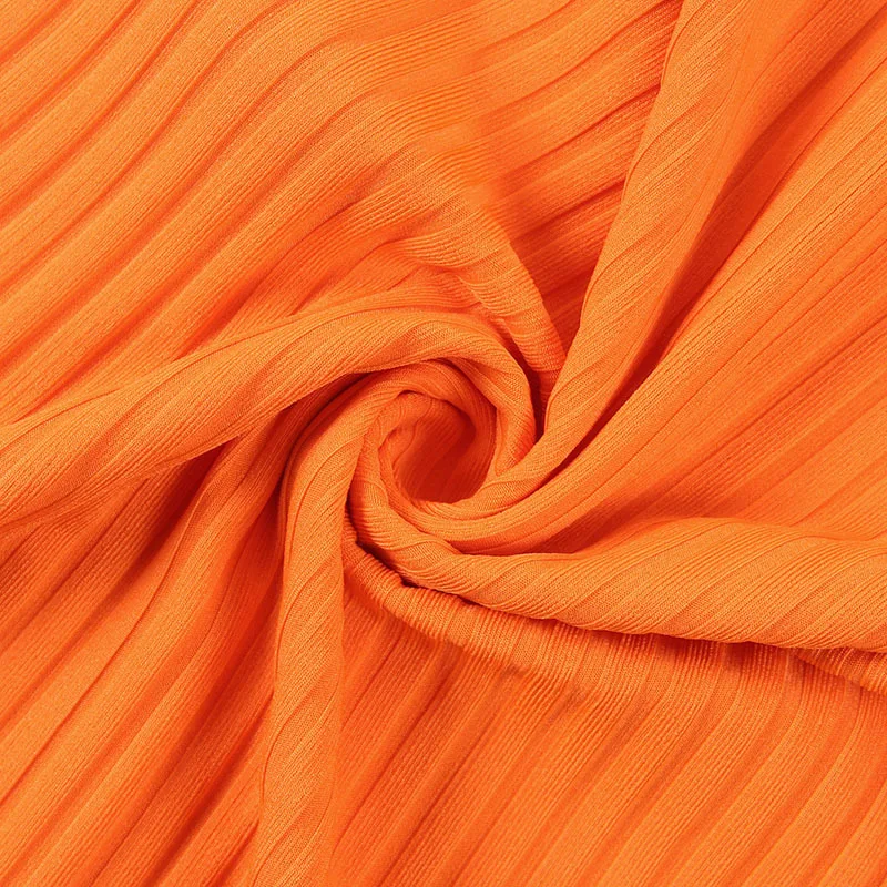 Оранжевые платья Toplook, сексуальные летние женские платья с высокой талией и v-образным вырезом, с открытой спиной, до колена, облегающее платье, элегантные модные вечерние платья
