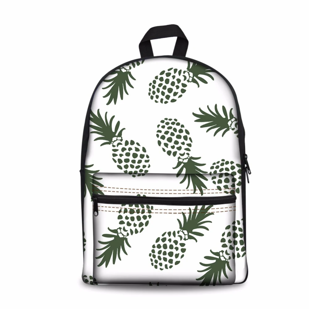 

Customized Pineapple Backpack Schoolbag Youth School Bags for Teenager Girls Casual Canvas Children Book Bag Fresh Hot Mochila
